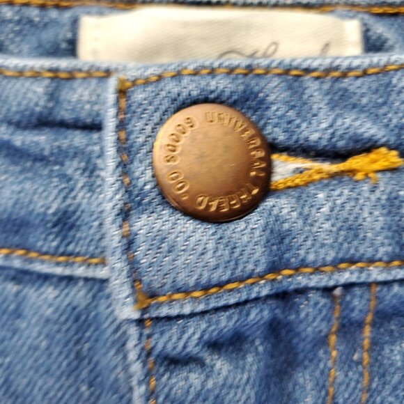 Universal Thread Jeans Womens 20W Blue Relaxed Wide Leg Denim Cotton Blend - Picture 9 of 12